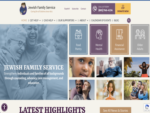  Jewish Family Service of Utah Partners with Sites by Sara for a Client-Centric Website Transformation 