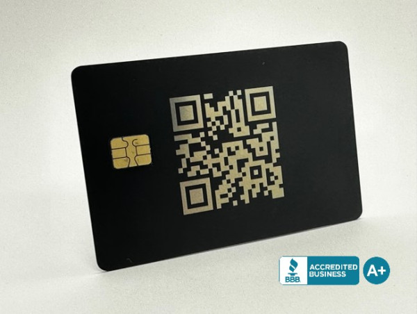 Metal-CreditCard.com Announces the Release of Its Matte Black Business Credit Card with QR Code Design 
