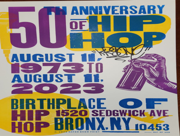 Birthplace of Hip Hop Celebrates 50th Anniversary with Signed Limited Edition Posters