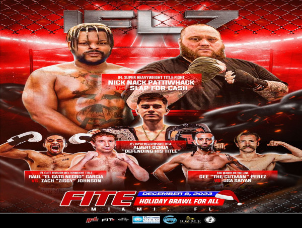  Rome Media Live and Influencer Fight League Present IFL Holiday Brawl For All at Miccosukee Casino in Miami on Dec. 8 