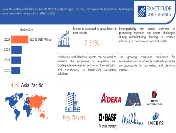 Nucleating and Clarifying Agents Market to hit USD 662.32 Million by 2030 | Exactitude Consultancy
