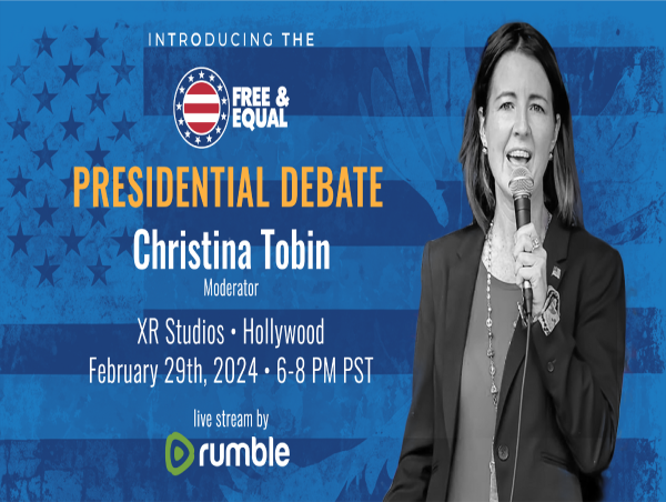  Successful Crowdfunding Campaign Funds Free & Equal Elections U.S. Presidential Debate in Los Angeles at XR Studios 