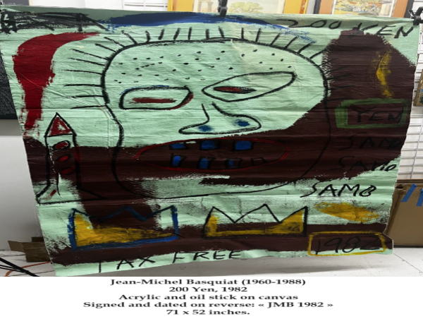  A Major Painting “200 Yen” to Resurface by American Artist Jean-Michel Basquiat 