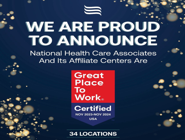 National Health Care Associates Certified as a Great Place to Work® 