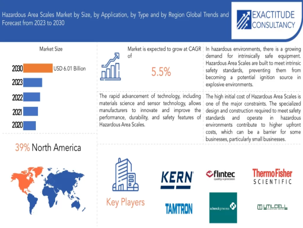  Hazardous Area Scales Market is anticipated to grow at CAGR of 5.5% during the forecast period | Exactitude Consultancy 