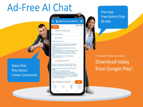 Ad-Free AI Chat Android App Releases Support for Google's Free Gemini Pro API