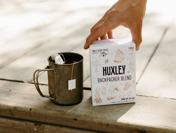  Huxley Introduces a Fresh Brew on Adventure with Debut of Backpacker Blend Coffee Brew Bags 