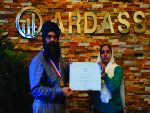 Dr. Satpreet Singh, A Sikh-American Honored with the Prestigious Presidential Lifetime Achievement Award 2023