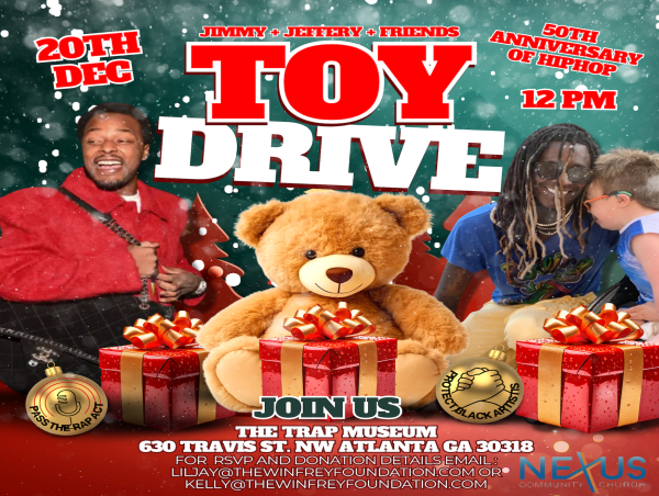 Friends of Jimmy Winfrey (Pee Wee Roscoe), Jeffery Lamar Williams (Young Thug) host Toy Giveaway at Trap Music Museum