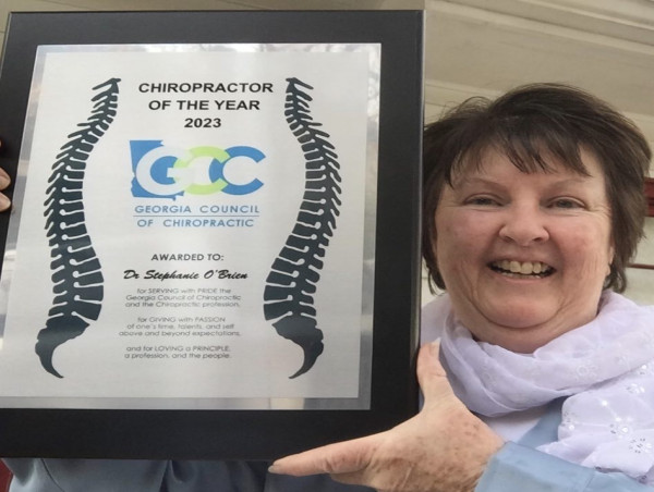  Dr. Stephanie O'Brien Named Chiropractor of the Year 2023 by Georgia Council of Chiropractic 