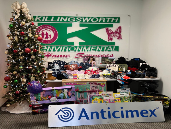  KILLINGSWORTH ENVIRONMENTAL DEMONSTRATES COMMUNITY COMMITMENT THROUGH SPONSORSHIP OF SALVATION ARMY ANGEL TREE PROGRAM 