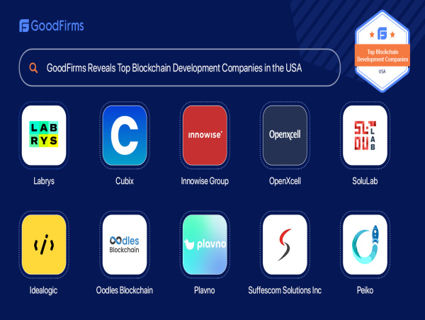 GoodFirms Reveals a Newly Assessed List of Blockchain Development Companies in the USA