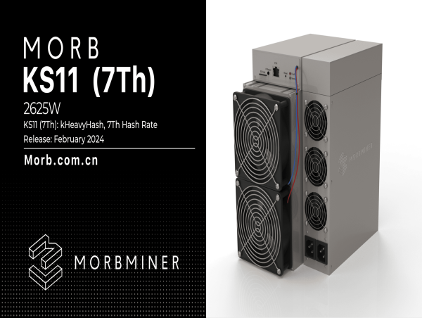 Morb Corporation Unveils KS11 Kaspa Miner, Paving the Way for Enhanced Mining Capabilities