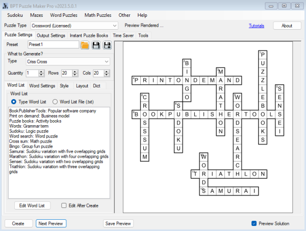  Introducing Puzzle Maker Pro Criss Cross: The Ultimate Solution for Captivating Word Puzzles From Your Own Word Lists 