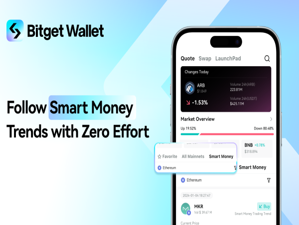  Bitget Wallet unveils ‘Smart Money’ feature, elevating trading with AI-enhanced real-time insights 