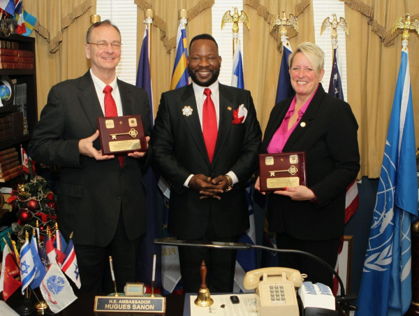 Hugues SANON met with Mayors Kimberly Ecklund and Randy Holcomb to discuss ideas to empower Jamestown and Lakewood NY
