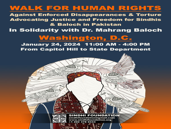 Solidarity Walk - Stop killing Sindhis and Baloch in Pakistan