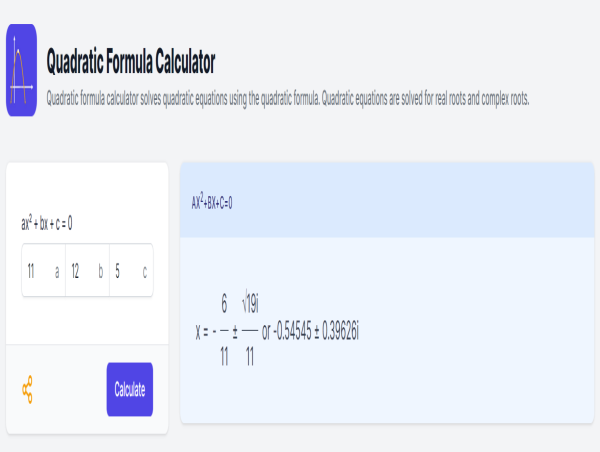  Calculator.io Introduces Quadratic Formula Calculator for Enhanced Mathematical Problem-Solving 