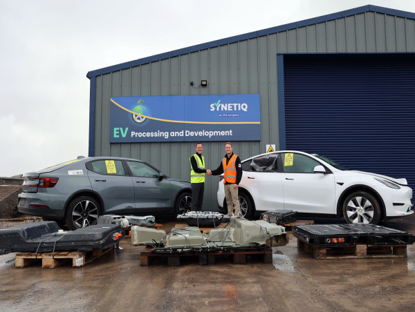 Allye and SYNETIQ collaborate on repurposing electric vehicle batteries, creating a true circular economy for the UK