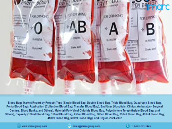 Blood Bags Market 2024-2032: Growth, Size (US$ 579.0 Million), Industry Trends, Top Companies, Global Report