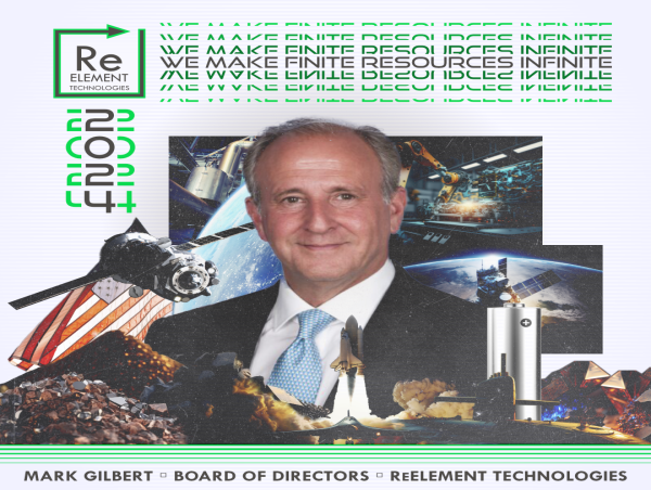  ReElement Technologies Adds Former United States Ambassador Mark Gilbert to Board of Directors 