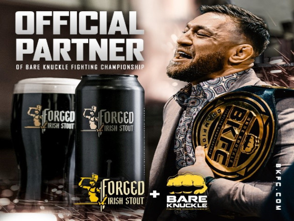  FORGED IRISH STOUT BECOMES OFFICIAL STOUT PARTNER OF BARE KNUCKLE FIGHTING CHAMPIONSHIP 