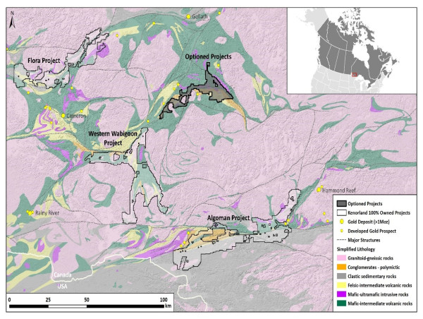 Kenorland Minerals Expands Portfolio in the Western Wabigoon Subprovince