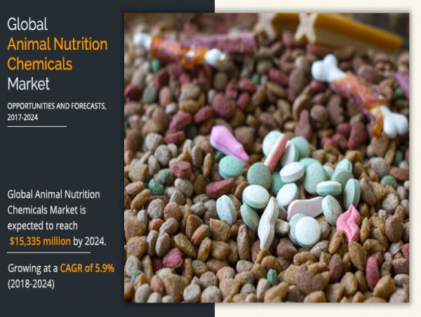  Animal Nutrition Chemicals Market Shows Strong Momentum at 5.9%, Envisions $15,335 Million by 2024 | AMR 