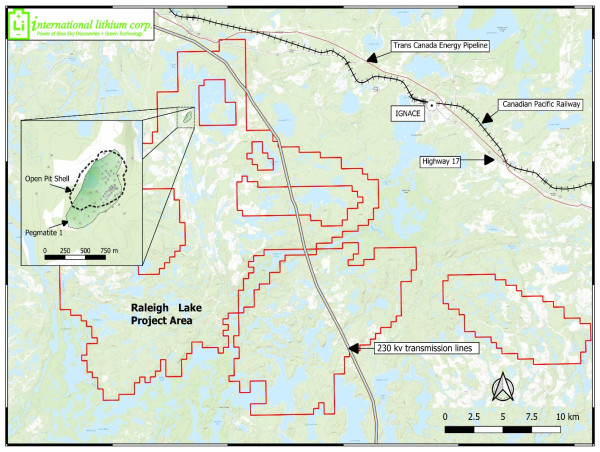 International Lithium Files PEA Technical Report for Raleigh Lake Lithium Project - Outlines Highly Favourable After-Tax NPV (discounted at 8%) of CAD$342.9 million and After-Tax IRR of 44.3% p.a.