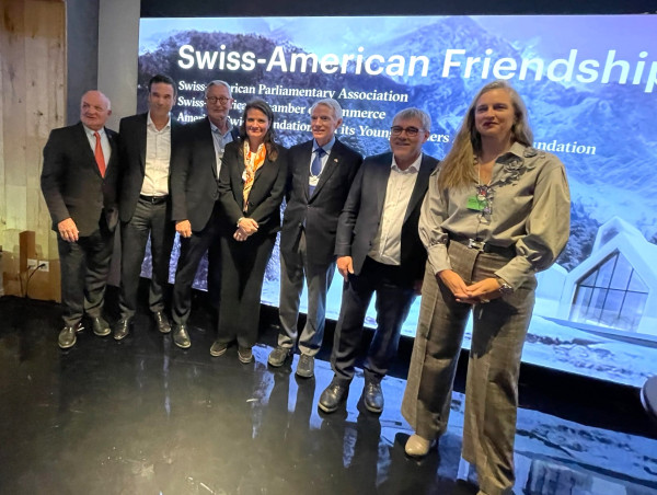  AMERICAN SWISS FOUNDATION CO-HOSTS SWISS-AMERICAN FRIENDSHIP RECEPTION AT WORLD ECONOMIC FORUM 