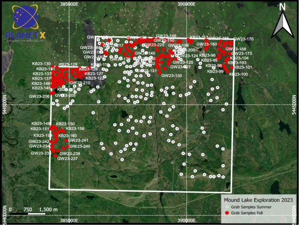  Free Battery Metals Ltd Announces Results from Fall 2023 Sampling Program and Review of Historical Uranium Exploration on the Mound Lake Property 