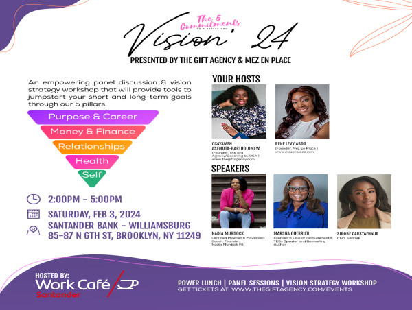  Two Mompreneurs Team Up with Santander Bank Brooklyn for Vision '24 Power Luncheon & Event on February 3, 2024 