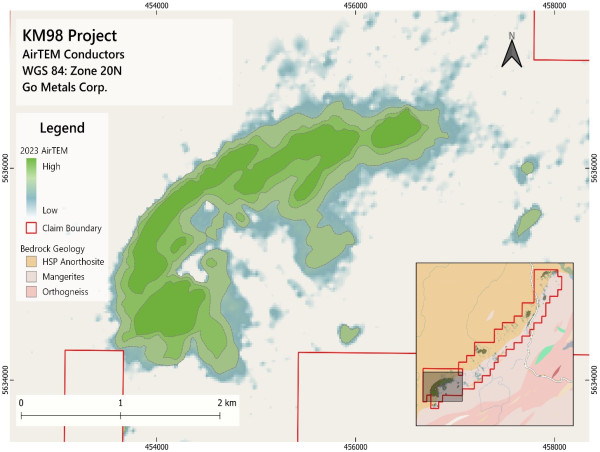  Go Metals Announces Results from Airborne EM Survey at KM98 and Stock Option Grant 