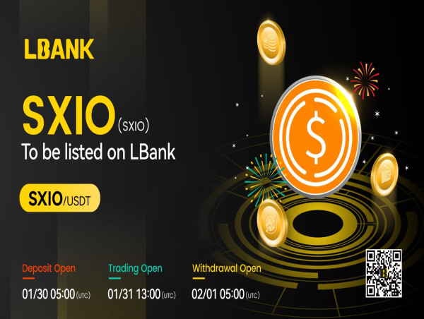 LBank Exchange Will List SXIO (SXIO) on January 31, 2024