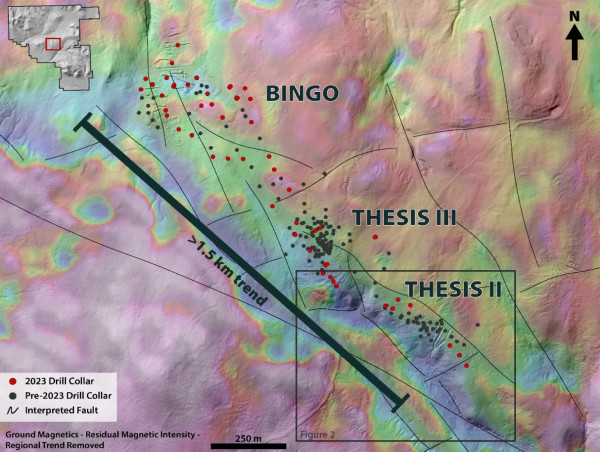  Thesis Gold Drills 60.00 Metres of 4.53 g/t Gold, Including 19.00 Metres of 10.39 g/t Gold 