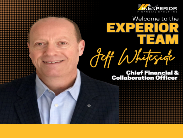 Experior Financial Group Inc., Welcomes Jeff Whiteside as CFO/CCO 