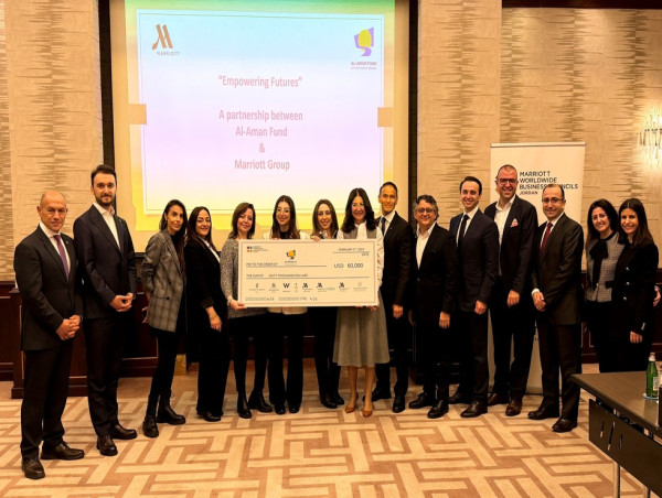 فنادق مجموعة ماريوت الدولية في الأردن تواصل شراكتها مع صندوق الأمان لمستقبل الأيتام وتتبرع ب 60 ألف دولار عن عام 2023