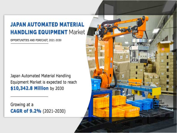 Japan Automated Material Handling Equipment Market Projected Expansion $10,342.8 million Value by 2030 with a 9.2% CAGR