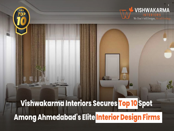 Vishwakarma Interiors Secures Top 10 Spot Among Ahmedabad's Elite Interior Design Firms