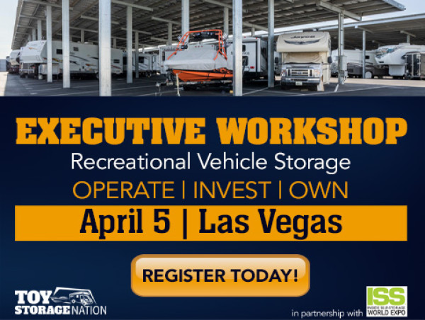 Toy Storage Nation Offers Elite Training for RV Storage Entrepreneurs at ISS World Expo, April 5, Las Vegas