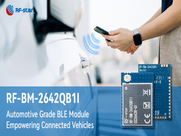  RF-star Introduces CC2642R-Q1 Automotive Grade BLE Module for PEPS, PaaK, and BMS 