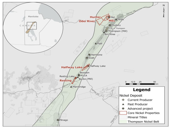 Core Nickel Receives Conditional Approval for $207,300 Grant from Manitoba Mineral Development Fund and Receives Exploration Work Permits for Halfway Lake