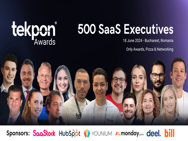  500 Software Industry Leaders to Gather in Bucharest for the Tekpon Awards Gala 