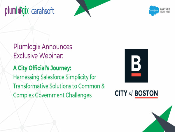 Plumlogix Announces Exclusive Webinar On Salesforce Transformative Solutions For Complex Government Challenges