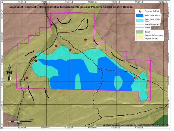GMV Minerals Defines Initial Drill Program to Test for Uranium and Lithium at the Daisy Creek Project in North Central Nevada