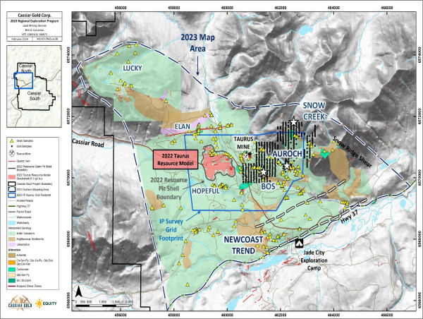 Cassiar Gold Discovers New Gold Occurrence, Expands Surface Mineralization, and Identifies Multiple Gold-In-Soil Anomalies at Cassiar North