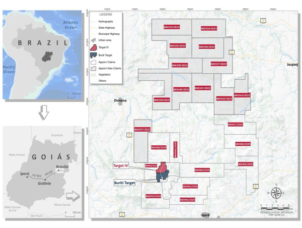  RETRANSMISSION: Appia Announces Maiden Rare Earth Mineral Resource Estimate of 6.6 Million Tonnes Indicated Grading 2,513 ppm TREO and 46.2 Million Tonnes Inferred Grading 2,888 ppm TREO at the PCH Ionic Adsorption Clay Project in Goias, Brazil 