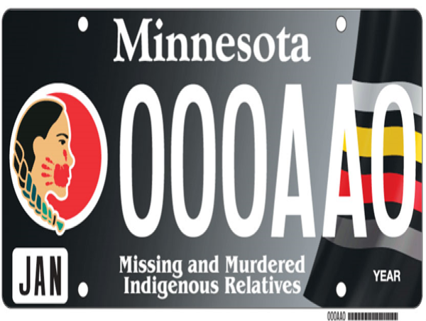 Big Spirit Inc. Designs Minnesota License Plate for Minnesota Missing and Murdered Indigenous Relatives Office