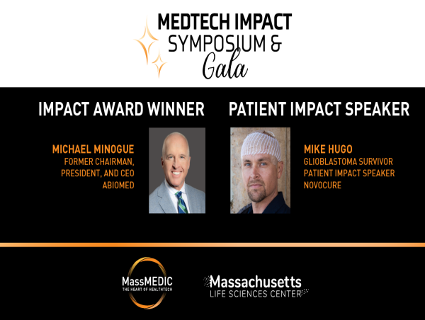  MassMEDIC to Honor Michael Minogue and Feature a Glioblastoma Patient at Medtech Impact Symposium & Gala on March 28 