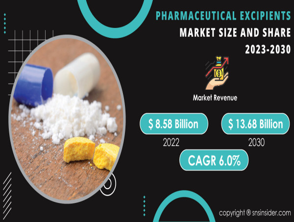 Pharmaceutical Excipients Market Worth USD 13.68 Billion by 2030 - Exclusive Report by SNS Insider
